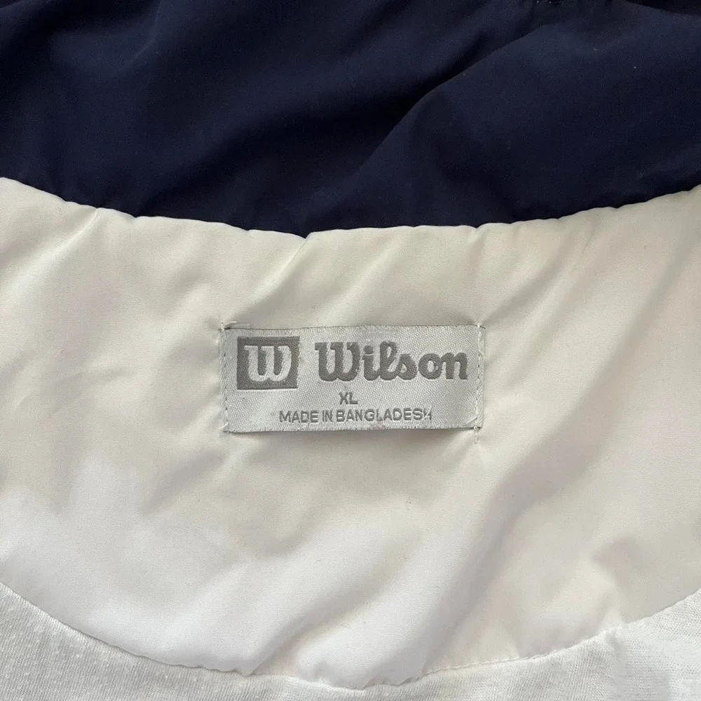 Wilson Navy and White Windbreaker